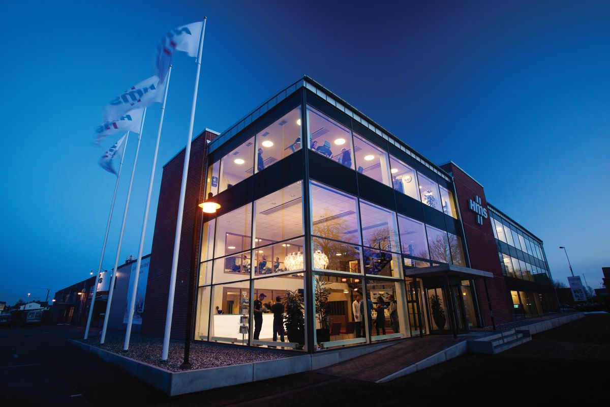 Die Zentrale von HMS Networks in Halmstad, Schweden