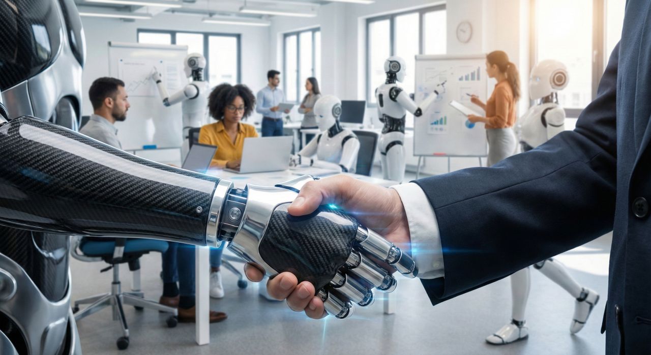 Die Zukunft wird zeigen müssen, wie schnell KI in den Arbeitsalltag der Firmen integriert wird (Symbolbild)